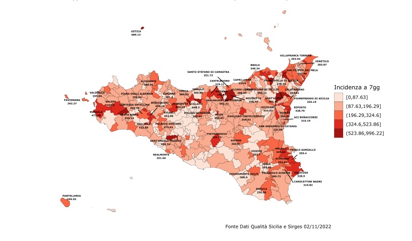  Covid, meno contagi in Sicilia: in provincia di Siracusa la maggiore incidenza