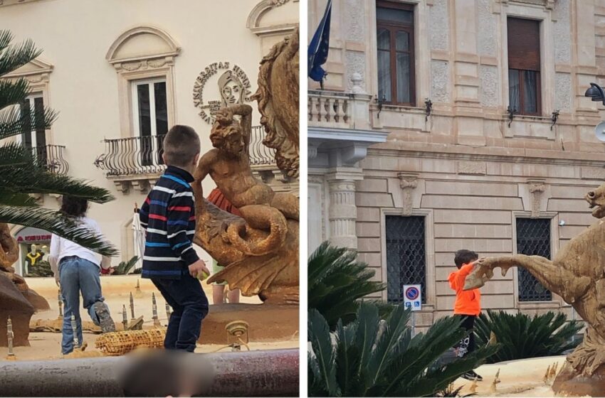 Bambini che giocano nella Fontana di Diana, scatti virali e una riflessione urgente
