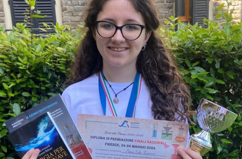  La studentessa siracusana Maria Sole Fiorino terza alla finale nazionale dei Giochi della Chimica 2024