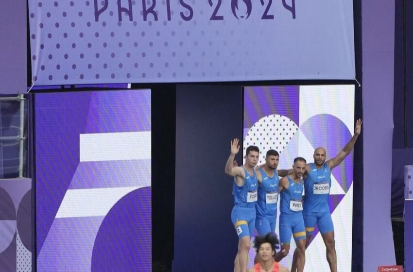  Olimpiadi di Parigi, Matteo Melluzzo al quarto posto con la staffetta 4×100