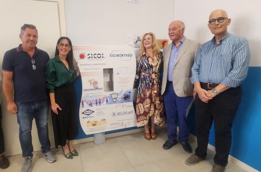  Inaugurato nuovo dispositivo di distribuzione gratuita dell’acqua alla scuola di via Bondifè a Priolo