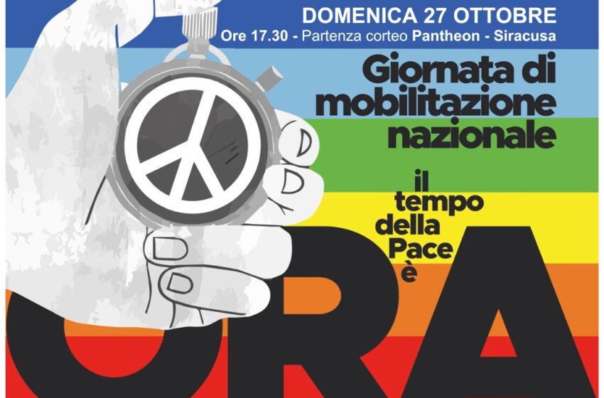  “Fermiamo le guerre, il tempo della Pace è ora”, giornata di mobilitazione in Ortigia