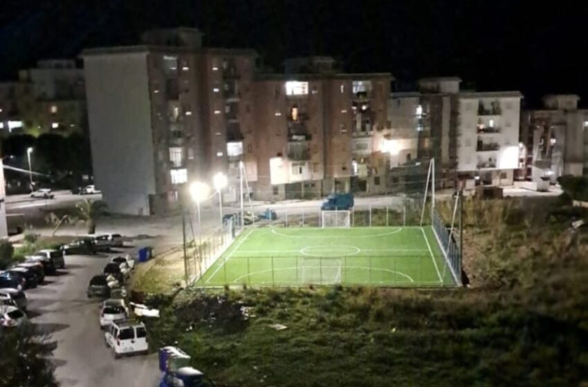  Fari led per “accendere” lo sport alla Mazzarona. Luce al campo di via Cassia